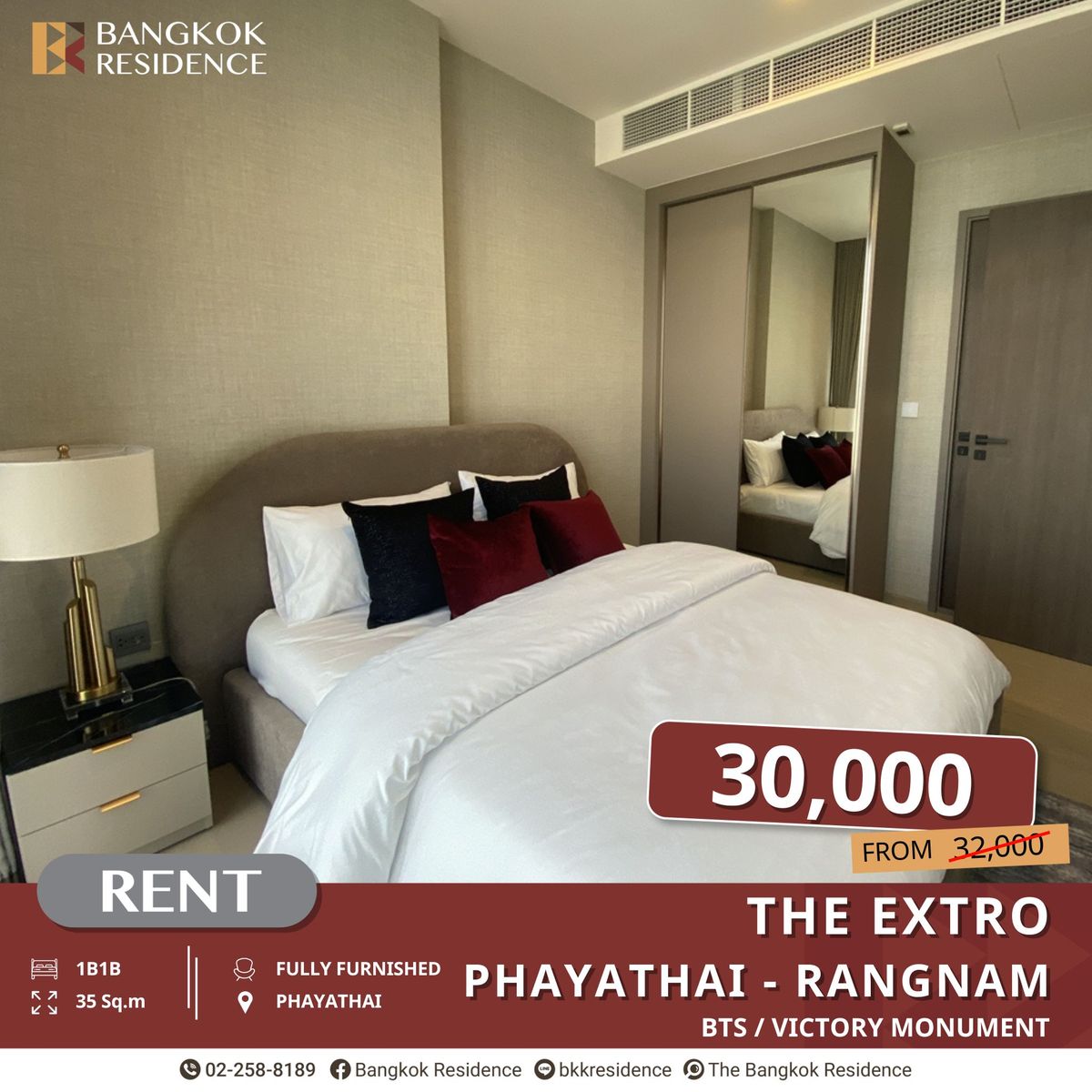 For RentCondoRatchathewi,Phayathai : The Extro Phayathai - Rangnam, Condo in a Prime Location Near BTS Victory Monument