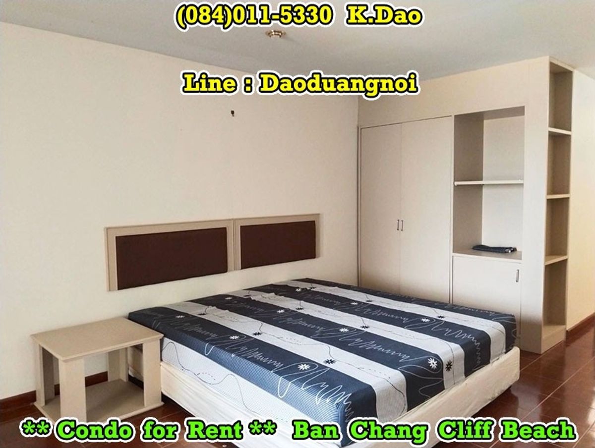 ให้เช่าคอนโดระยอง : #Ban Chang Cliff Beach *** Condo for Rent *** Ban Chang  Rental Fee 6,000 Baht