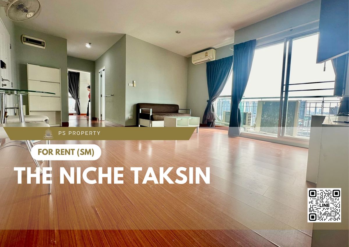 For RentCondoWongwianyai, Charoennakor : For rent ✨ The Niche Taksin ✨ Furniture and electrical appliances near BTS Wongwian Yai