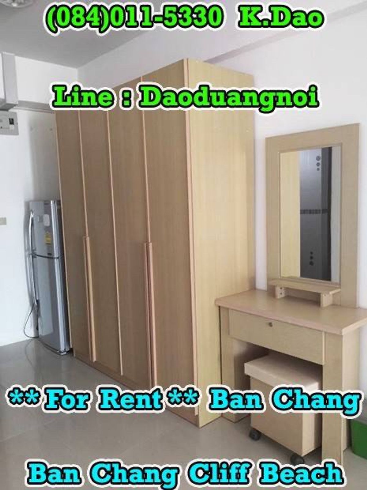 ให้เช่าคอนโดระยอง : #Ban Chang Cliff Beach *** Condo for Rent *** Ban Chang +++ Sea View +++