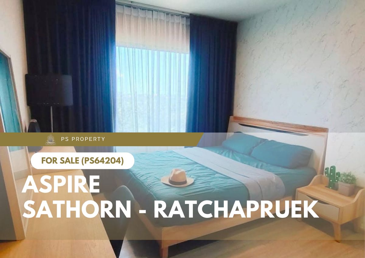 For SaleCondoThaphra, Talat Phlu, Wutthakat : Urgent sale ✨ Aspire Sathorn - Ratchapruek ✨ Convenient transportation near BTS Bang Wa (PS64204)