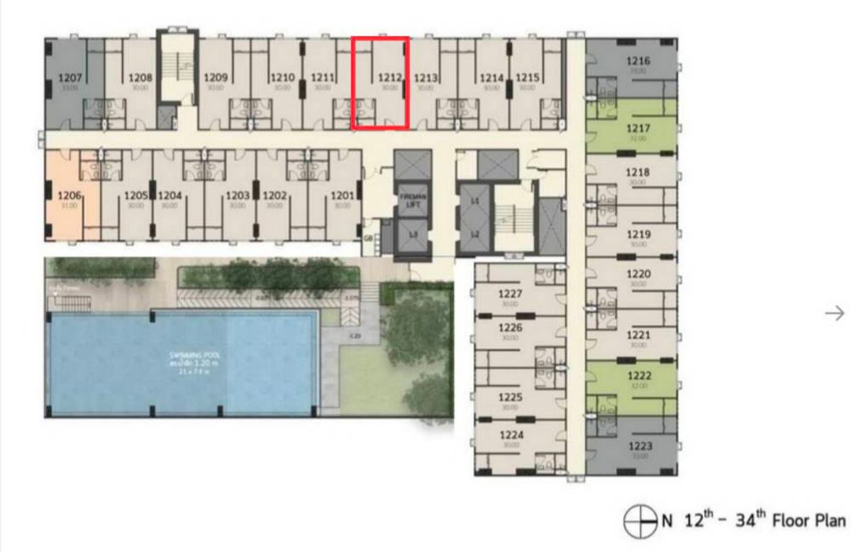 For SaleCondoPathum Thani,Rangsit, Thammasat : Selling down Terra Residence Phase 1, Thammasat University, Rangsit Phase 1