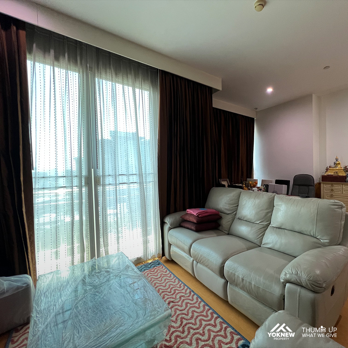 For SaleCondoKasetsart, Ratchayothin : 🐘 Wind Ratchayothin, the most amazing corner room! Elephant building view 🏢 Electric bed, fully furnished, complete every deal!