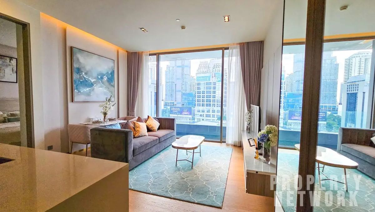 ให้เช่าคอนโดสีลม ศาลาแดง บางรัก : ✨ Elegant 1-Bedroom Condo at Saladaeng One – 57 SQM | Mid Floor | Stunning City View ✨