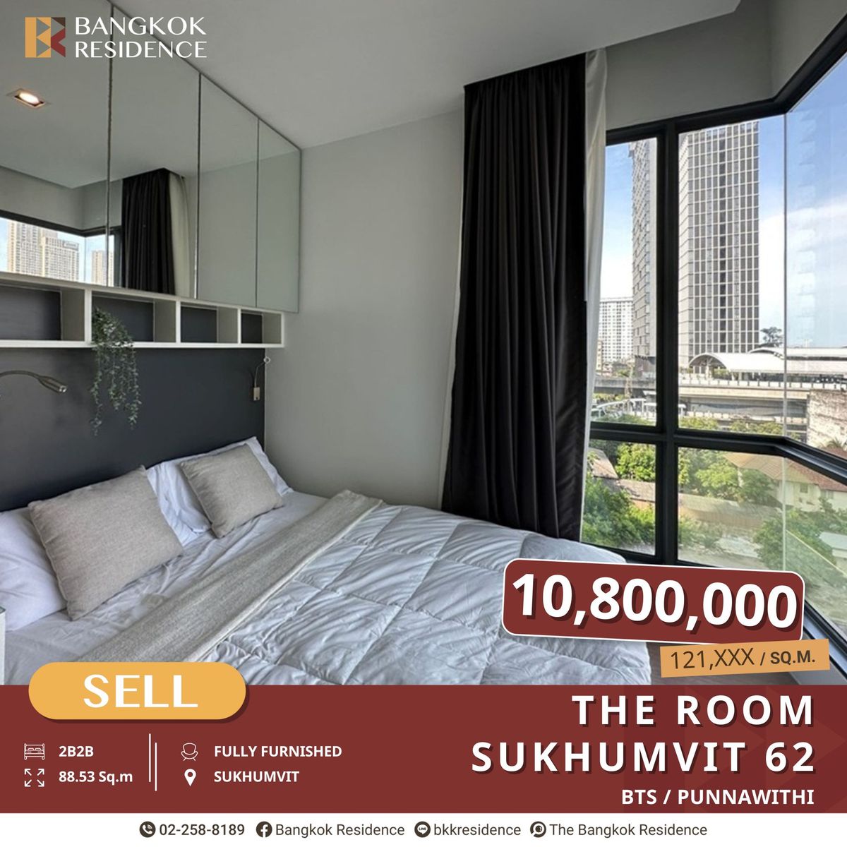 For SaleCondoOnnut, Udomsuk : The Room Sukhumvit 62, Prime Location, Surrounded by Mega Projects near BTS Punnawithi