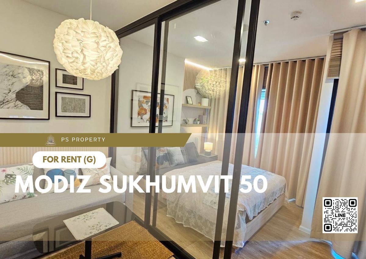 For RentCondoOnnut, Udomsuk : For rent 🔥 Modiz Sukhumvit 50 🔥 Furniture, electrical appliances, near BTS On Nut