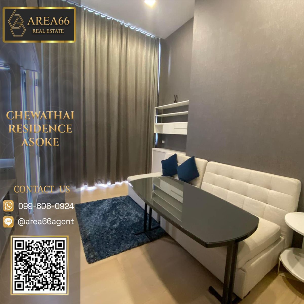 For SaleCondoRama9, Petchburi, RCA : 🔥 For sale !! Condo CHOTATAI RESIDENCE ASOKE