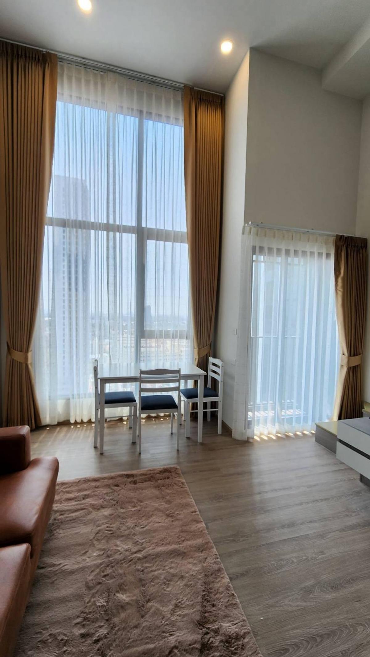 For RentCondoRattanathibet, Sanambinna : Rent‼ ️origin plug & amp; play Nonthaburi Station Duplex room, 15th floor, south side room Swimming pool view