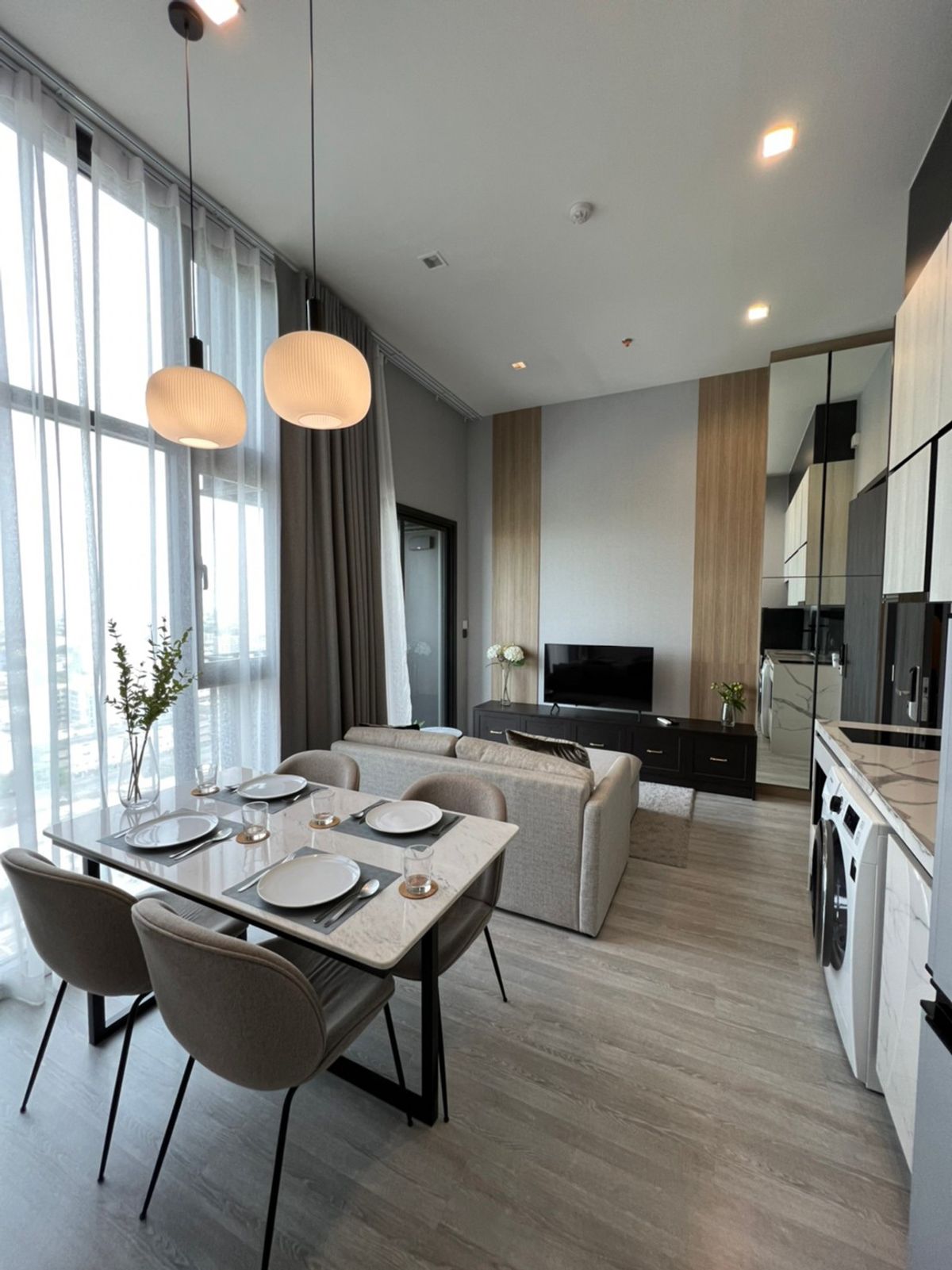 For RentCondoOnnut, Udomsuk : Ready to Move In✅The Line Sukhumvit 101🏙️ - 🛌1bedroom l 🛁1bathroom