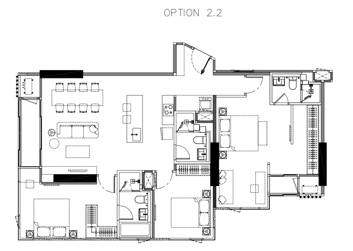 For SaleCondoSukhumvit, Asoke, Thonglor : ⚜️ 3 bedrooms, 3 parking rooms, large living rooms, special prices, little unit, provides privacy RHYTHM EKKAMAI ESTATE only ⚜️