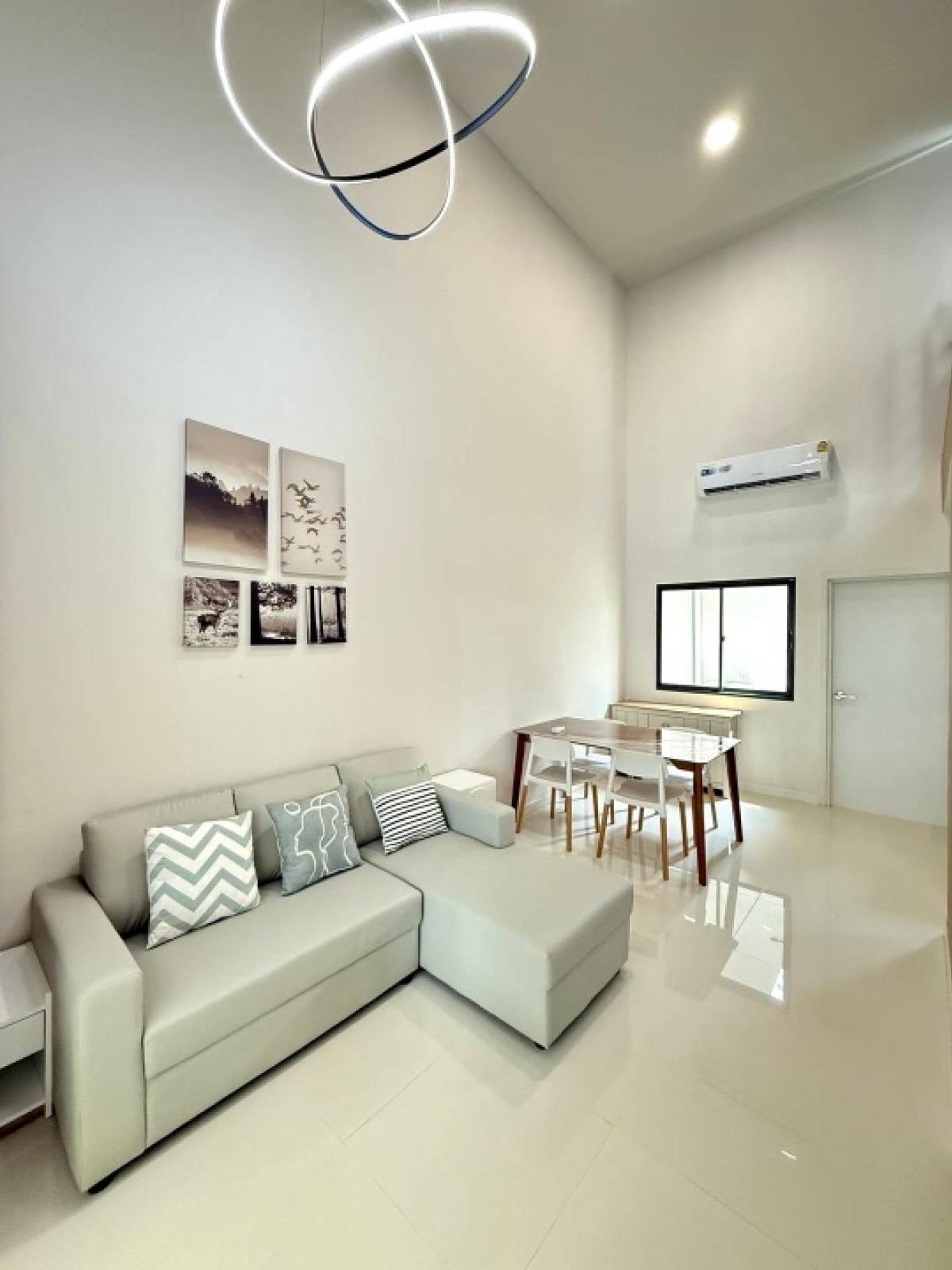 For RentTownhomeBangna, Bearing, Lasalle : 🌟For Rent: Townhome at Altitude Kraf Bangna. This is a 3- storey townhome with 3 bedrooms and 3 bathrooms. It is fully furnished and beautifully decorated.💥Rental Fee: 35,000 THB/Month