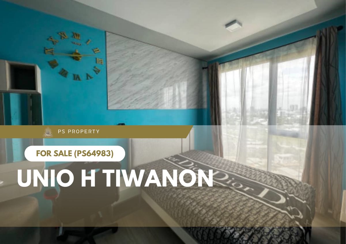 For SaleCondoRattanathibet, Sanambinna : Urgent sale ✨ Unio H Tiwanon ✨ Furniture and Electrical appliances, MRT, Tiwanon Intersection (PS64983)