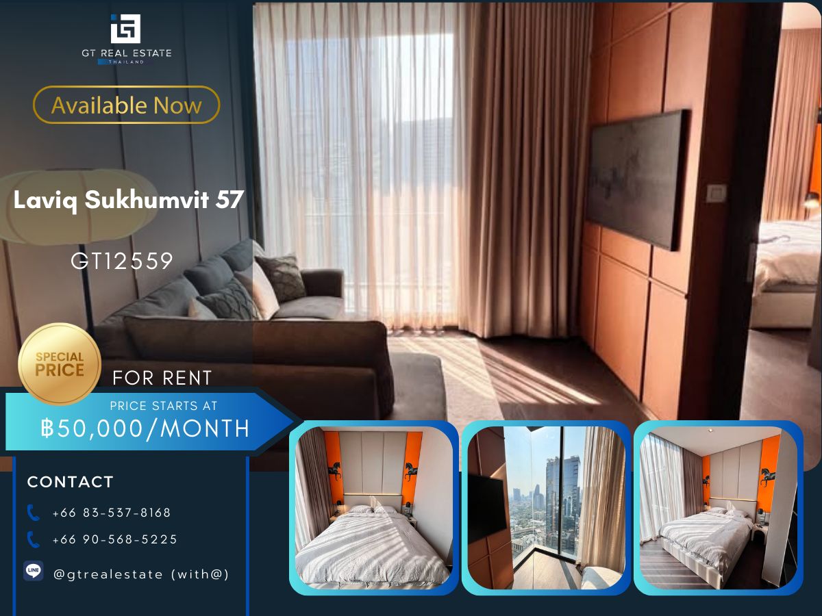 For RentCondoSukhumvit, Asoke, Thonglor : ✨laviq Sukhumvit 57 Available for RENT ✨