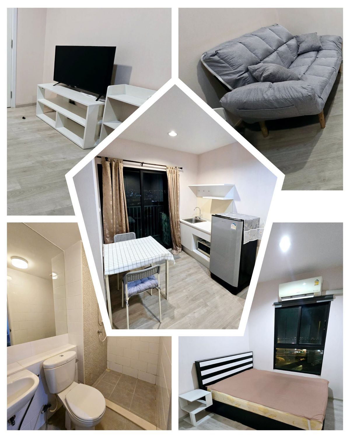 For RentCondoNonthaburi, Bang Yai, Bangbuathong : Plum Condo Central Station Westgate 24.38 sqm. Floor 18 Phase 2 1 Bedroom