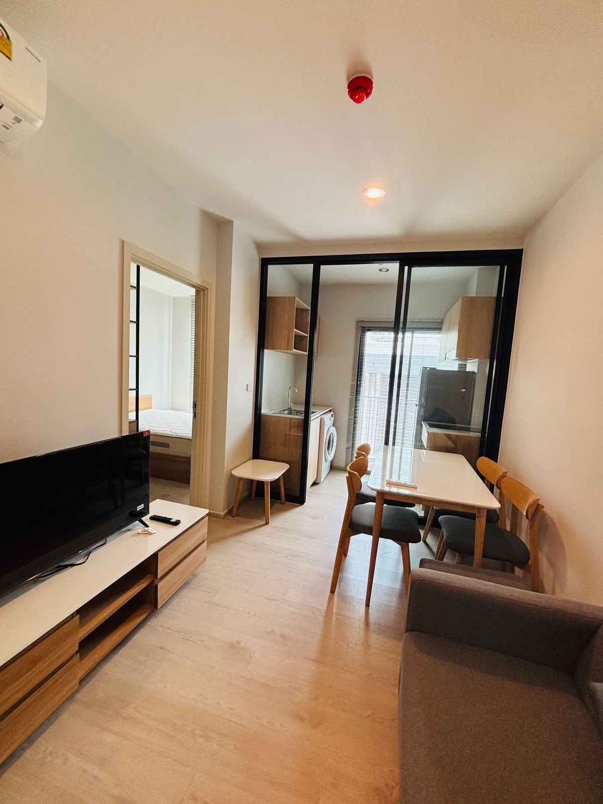 For RentCondoBangna, Bearing, Lasalle : For rent, beautiful condo, New Noble Center Bangna, 1 bedroom, 1 bathroom, 29 sq m, fully furnished, ready to move in