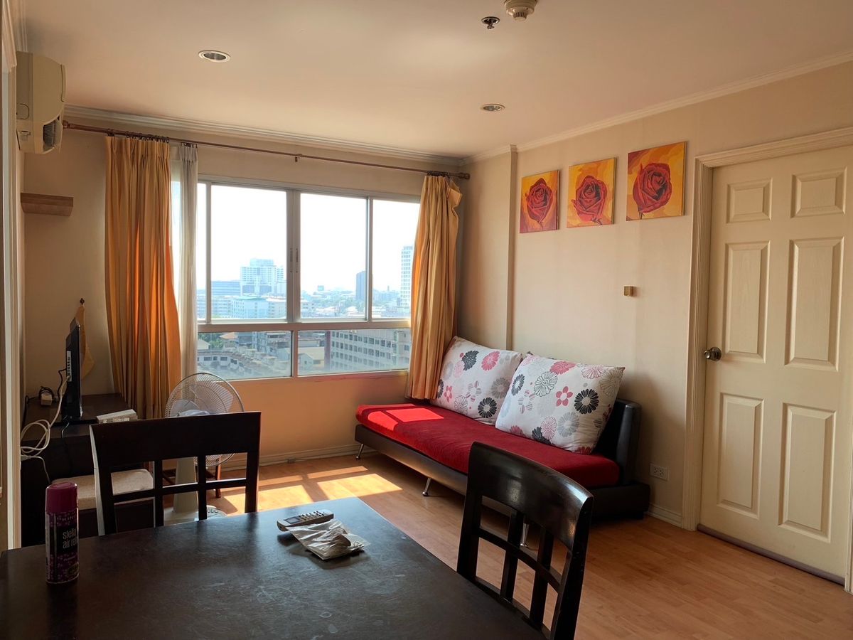 For RentCondoRamkhamhaeng, Hua Mak : Rental Condo Lumpini Ville, Soi Ramkhamhaeng 44, Floor 12, Building B 48 sqm. 1 bedroom, 1 water 12,000 baht/month