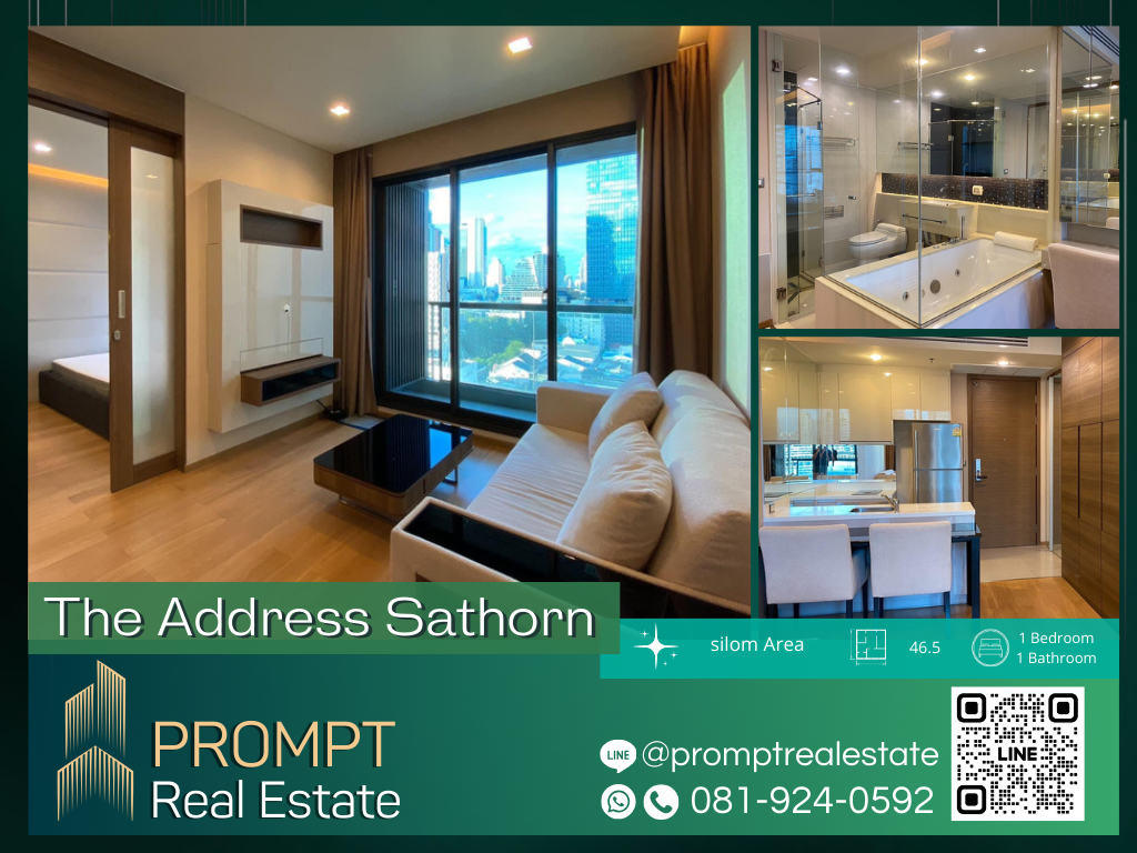 For RentCondoSathorn, Narathiwat : ST04136 - The Address Sathorn :  ดิ แอดเดรส สาทร - BTS ChongNonsi / BTS SaintLouis / SathornSquare