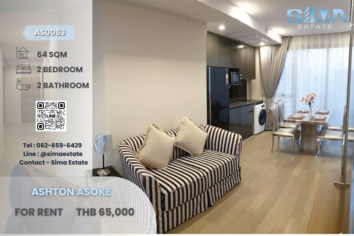 For RentCondoSukhumvit, Asoke, Thonglor : Rent ☁️ASHTON Asoke☁️ Luxurious condo in the heart of Asoke is well decorated. Ready to move in ☀️