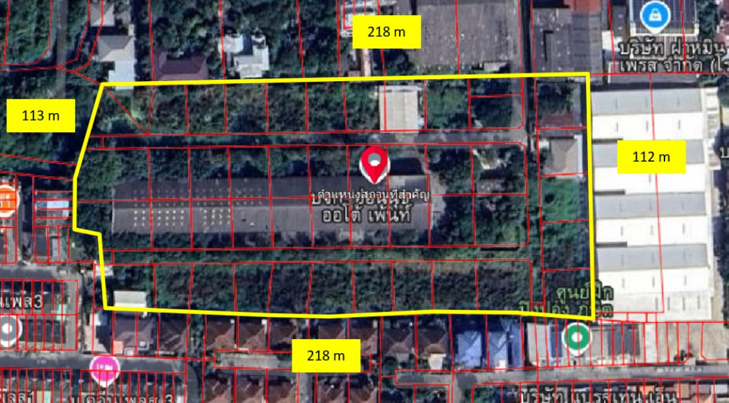 For SaleLandOnnut, Udomsuk : Land for sale, Soi On Nut 40, land size 13 rai 1 ngan 10 sq m, suitable for building a house for sale.