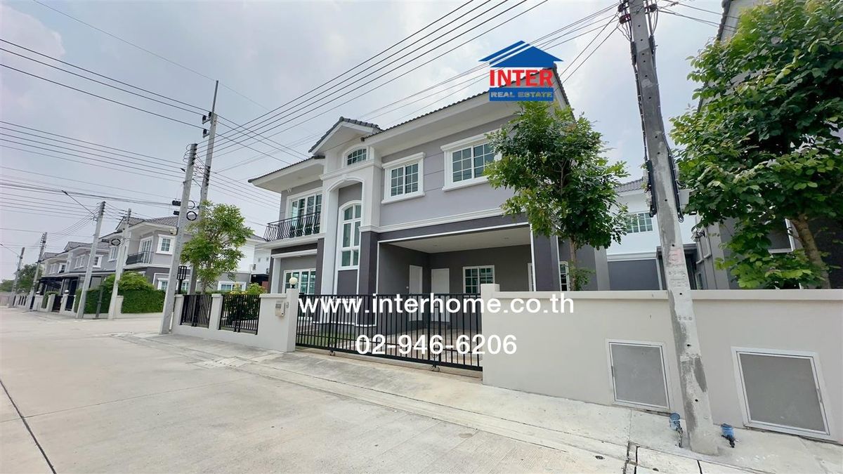 For SaleHousePathum Thani,Rangsit, Thammasat : 2 storey detached house 50.3 sq.w. Village Arista Ratchaphruek-Pathum Thani Near Pathum Thani Government Center Rangsit-Pathum Thani Road Ratchapruek Road Mueang Pathum Thani, Pathum Thani