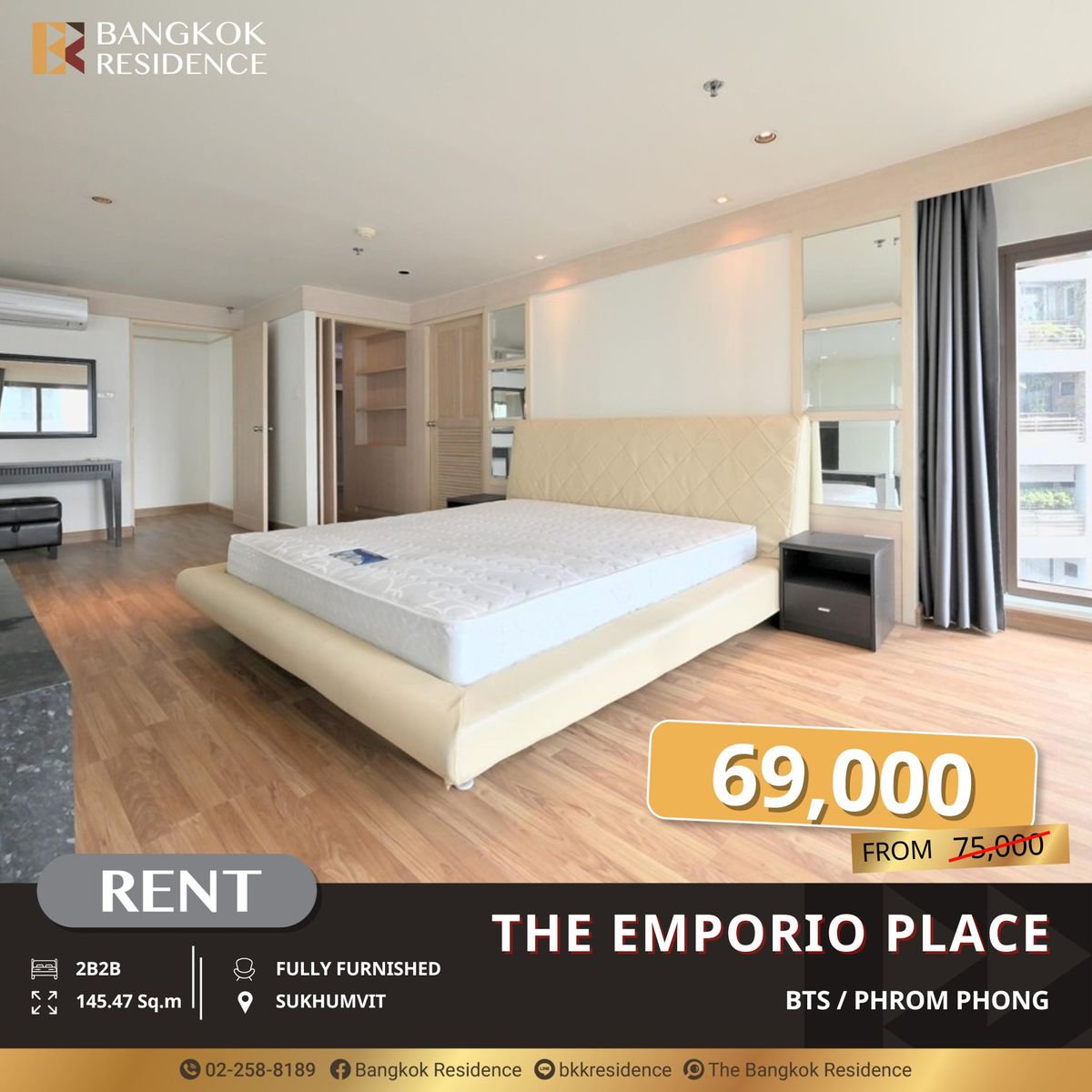 For RentCondoSukhumvit, Asoke, Thonglor : The Emporio Place, Luxury Condo Ready to Move In in the Em-District Near BTS Phrom Phong