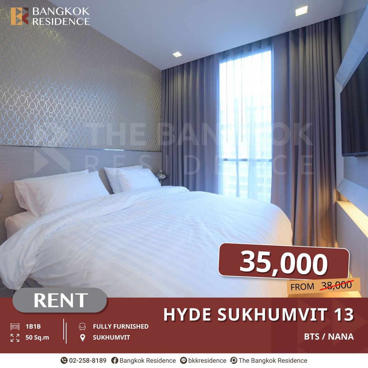 For RentCondoNana, North Nana,Sukhumvit13, Soi Nana : Hyde Sukhumvit 13 - Prime Location Near Shopping Centers & BTS Nana