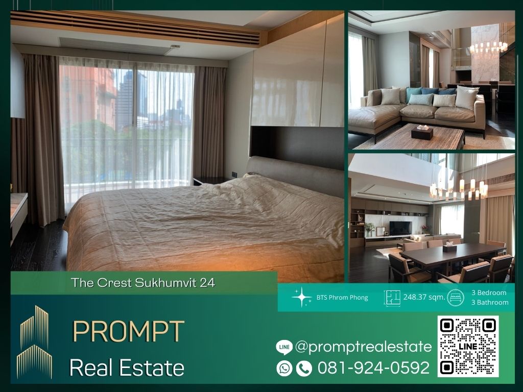 For RentCondoSukhumvit, Asoke, Thonglor : ST12808 - The Crest Sukhumvit 24 :  เดอะ เครสท์ สุขุมวิท 24