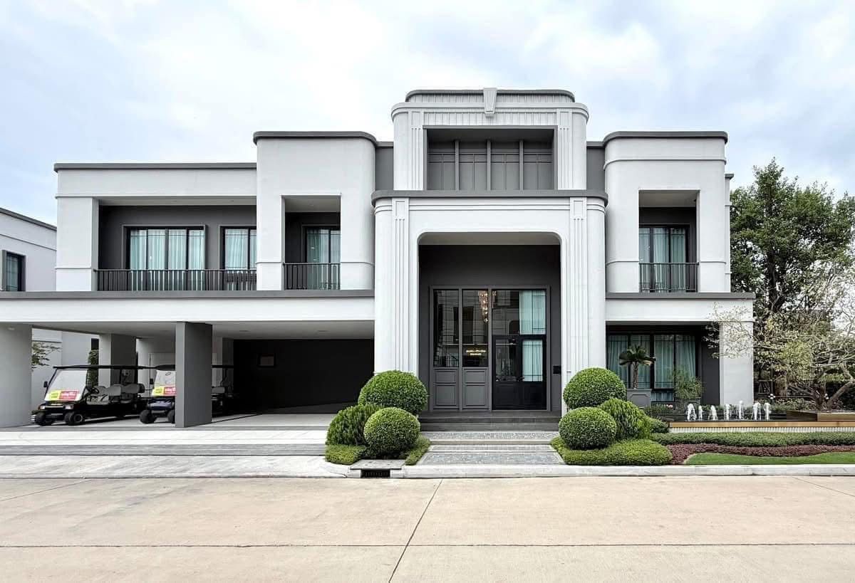 For SaleHouseNawamin, Ramindra : Single house for sale from Sansiri, Ban Mai Setthasiri, Jatujot ring, 100 ++ sq.wah, near Club House.
