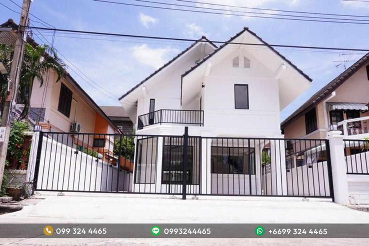 For RentHouseOnnut, Udomsuk : JY-AHR015 - For Rent Single house in Sukhumvit 68, **Pet Friendly**, Detached House, 220 sq.m, 2 Bed, 3 Bath 