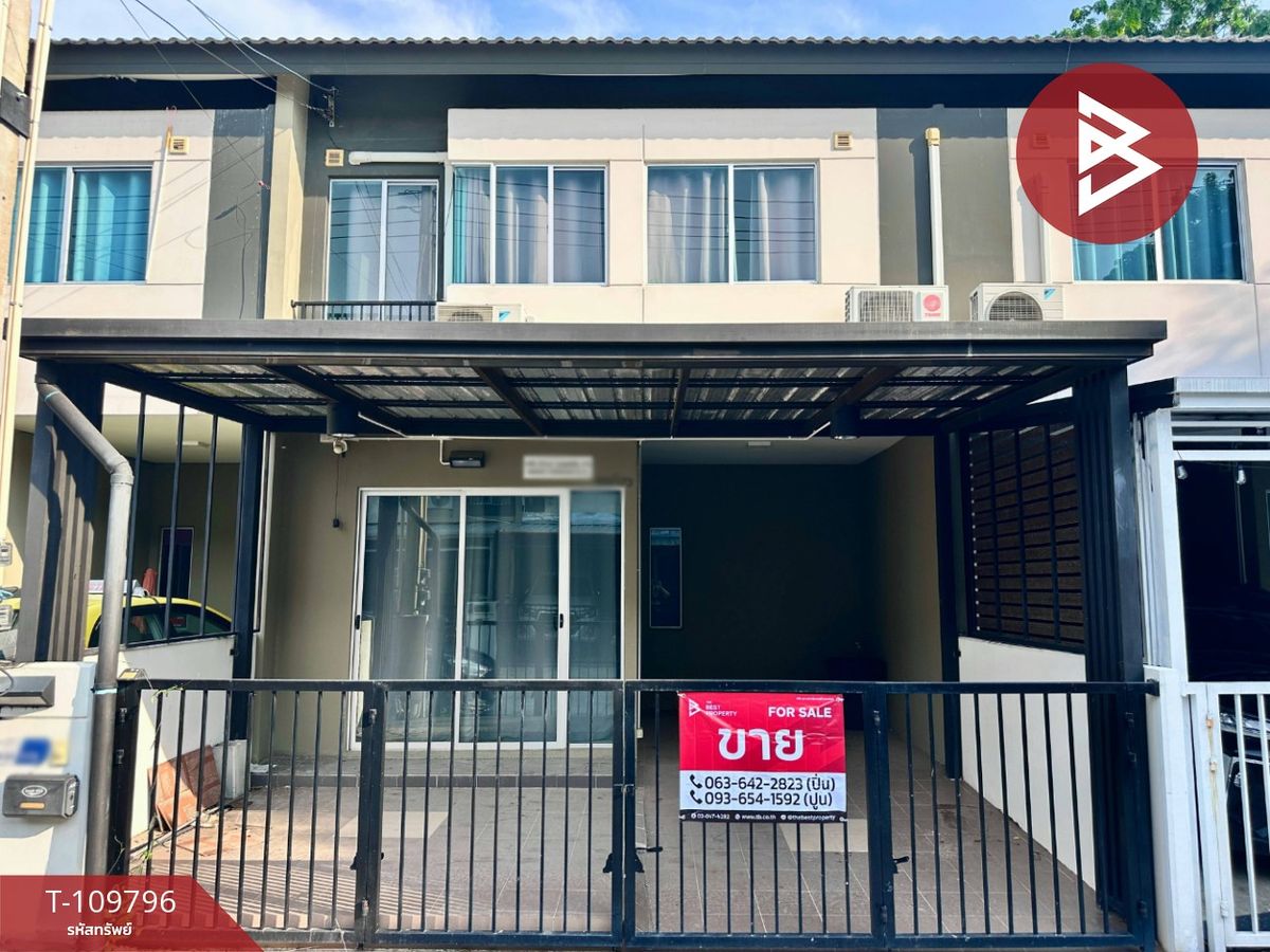 For SaleTownhomePattaya, Bangsaen, Chonburi : Townhouse for sale Pruksa Village 122 Amata-Bypass Chon Buri