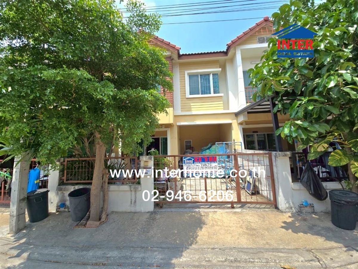 For SaleTownhomeLadkrabang, Suwannaphum Airport : 2 -story townhouse, 20 sq.w. Village, Pisan Lat Krabang 1 Prachapattana Road, Lat Krabang Road, Lat Krabang District, Bangkok