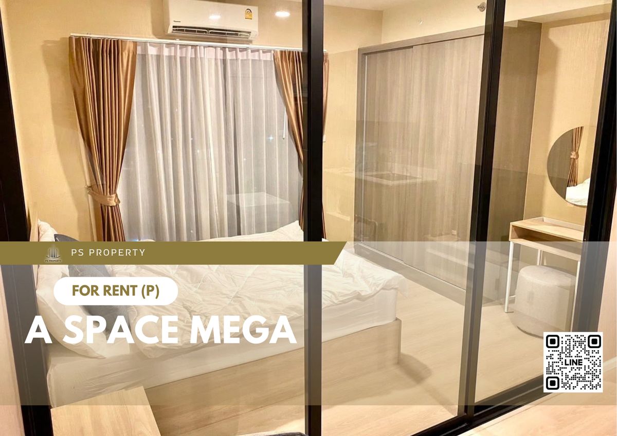 ให้เช่าคอนโดบางนา แบริ่ง ลาซาล : ให้เช่า ✨ A space mega ✨ เฟอร์นิเจอร์ เครื่องใช้ไฟฟ้าครบ ใกล้ สนามบินสุวรรณภูมิ