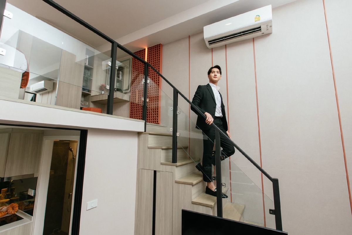 For SaleCondo : คอนโดใหม่ พร้อมอยู่‼️
ห้อง Duo space เพดาน 4.2ม. 
✅เริ่มแค่ 2.xx ลบ.* 2 ยูนิตเท่านั้น ✨
✅ใกล้ 𝐌𝐑𝐓 2 สถานี(ศรีด่านและศรีแบริ่ง)