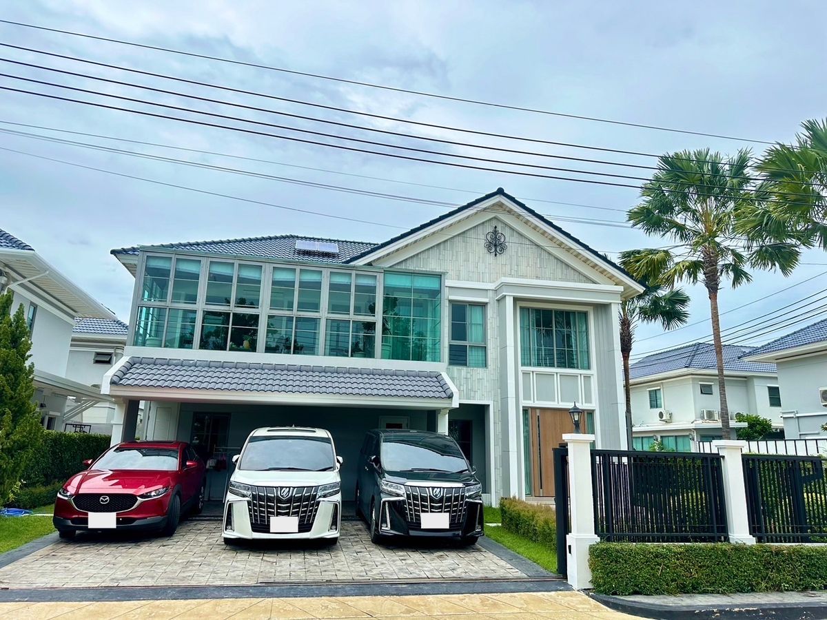 ให้เช่าบ้านสมุทรปราการ สำโรง : ให้เช่า บ้านวิวทะเลสาบ Perfect Residence สุขุมวิท 77