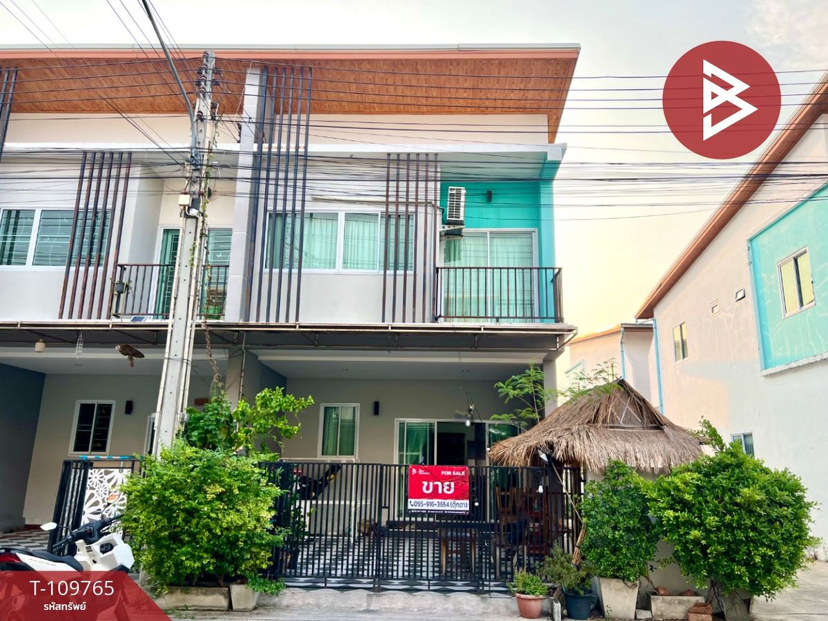 For SaleTownhomePattaya, Bangsaen, Chonburi : Selling a townhouse behind the edge Un -Ai Rak Village, Nong Mai Daeng, Chon Buri