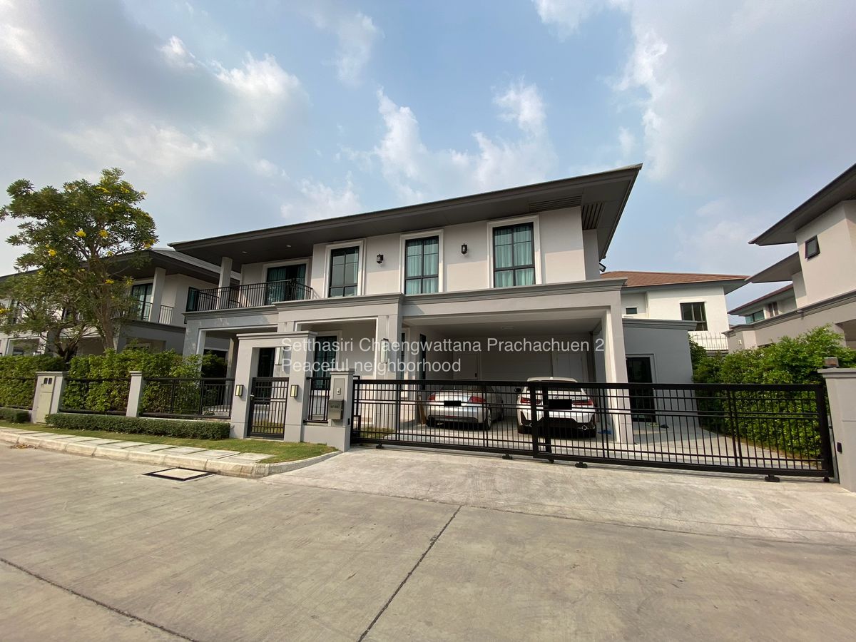 ให้เช่าบ้านแจ้งวัฒนะ เมืองทอง : ให้เช่าบ้านเดี่ยว เศรษฐสิริ แจ้งวัฒนะ-ประชาชื่น 2 บ้านสวยตรงปก หมู่บ้านสงบมากๆ 
