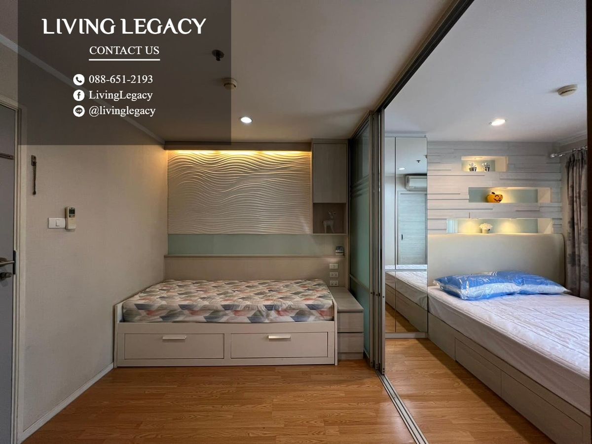 For RentCondoPattanakan, Srinakarin : SH7GHV Condo for Lumpini Place Srinakarin - Huamark Station 27 sq.m., 11th floor, Line ID: @livingLegacy