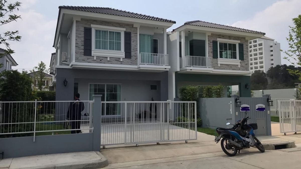 For RentHousePathum Thani,Rangsit, Thammasat : Rent a new twin house 37.4 square wah near Bangkok University, Electrical appliances-Furniture