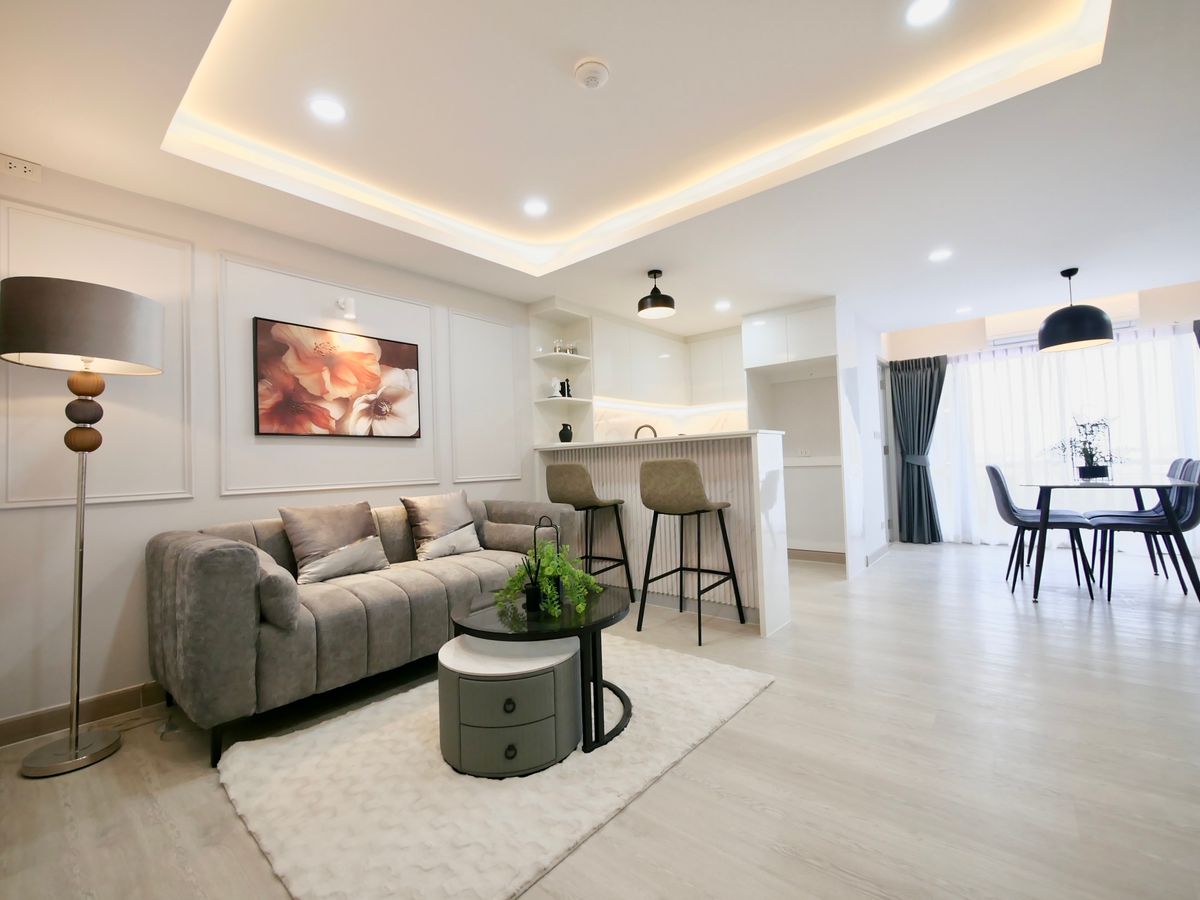 For SaleCondoOnnut, Udomsuk : Condo for sale, Anchan Soi On Nut 70/1, size 67 sq.m., 2 bedrooms, new renovated, ready