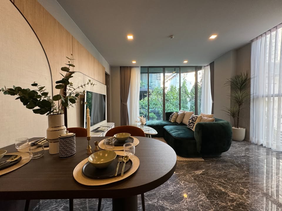 For RentCondoSukhumvit, Asoke, Thonglor : +++For rent urgently+++ Beautiful and luxurious++ Ashton Residence 41** BTS Phrom Phong, 2 bedrooms, 90 sq m., fully furnished, ready to move in