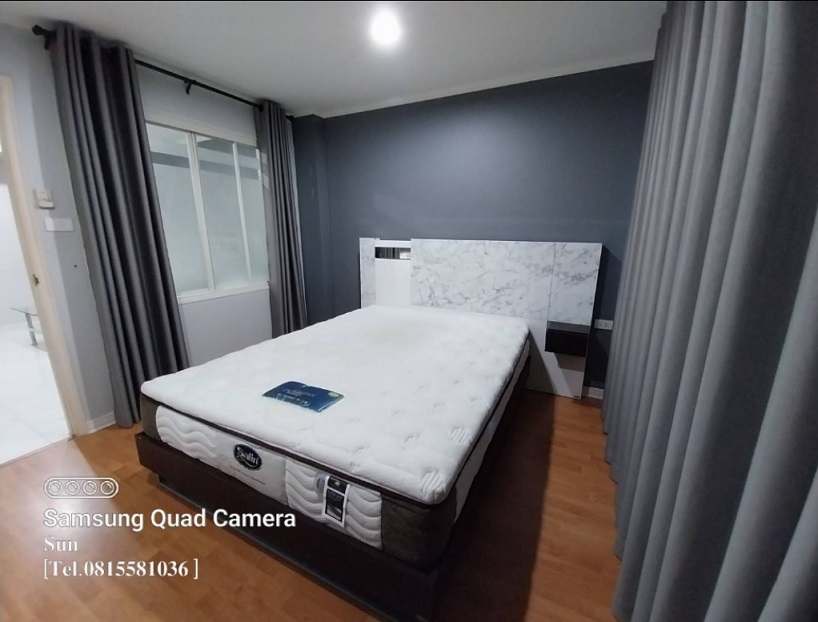 For RentCondoRatchadapisek, Huaikwang, Suttisan : #For rent: Condo Lumpini Ville Cultural Center - 1 bedroom, 1 bathroom, 1 kitchen, fully furnished, rent 11,000 baht