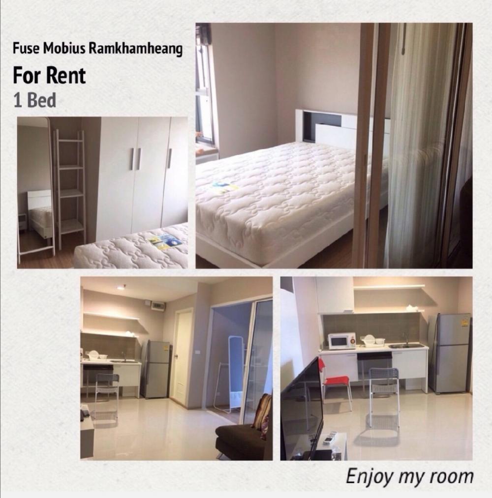 For SaleCondoRamkhamhaeng, Hua Mak : Condo for sale at Fuse Ramkhamhaeng, size 30 sqm, with tenant 1 bed 1 bath, near Airport Link Ramkhamhaeng, just 5 minutes