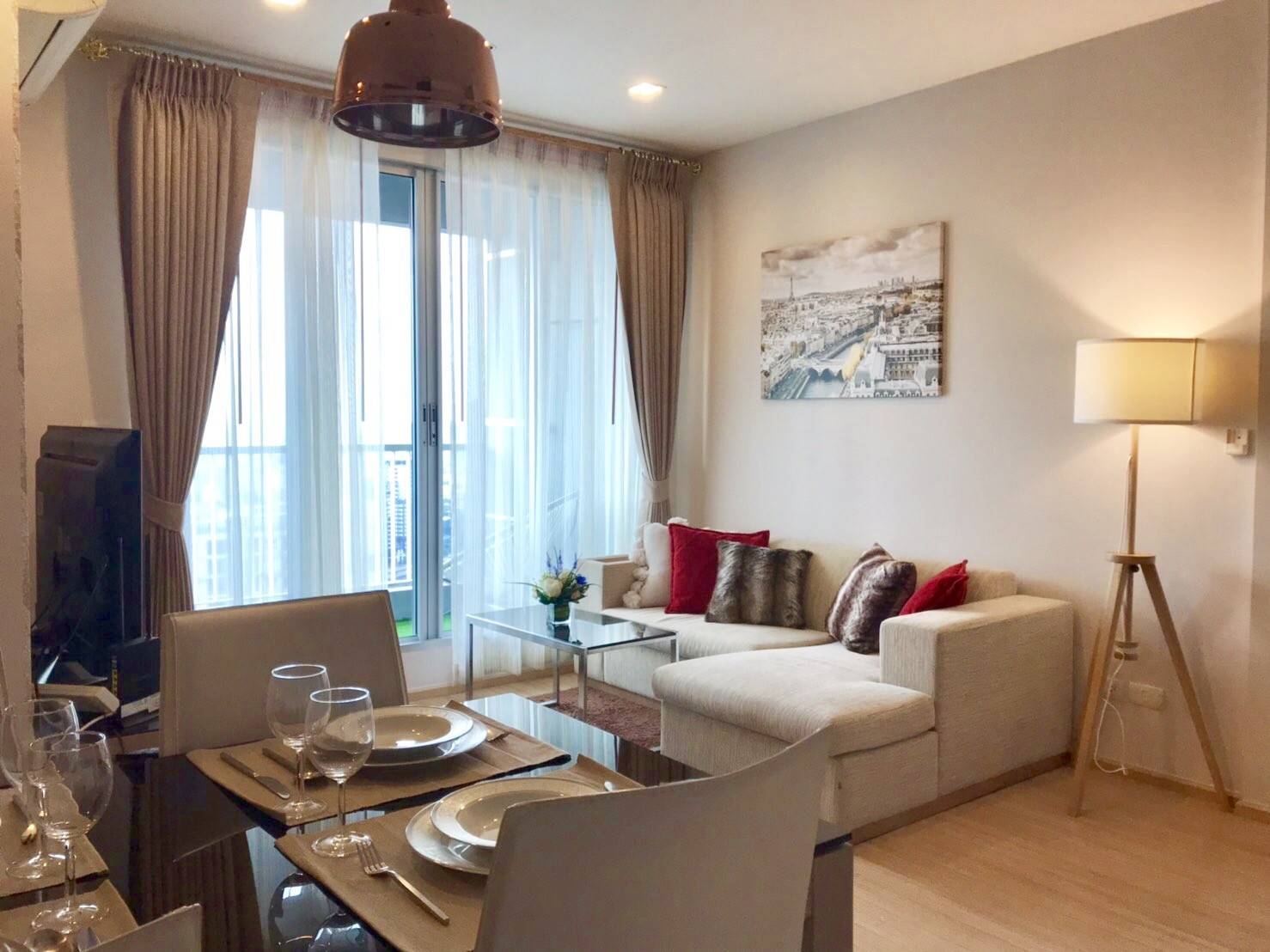 For RentCondoOnnut, Udomsuk : ***Urgent for rent*** Rhythm Sukhumvit 50 near BTS On Nut, 2 bedrooms, 65 sq m., ready to move in