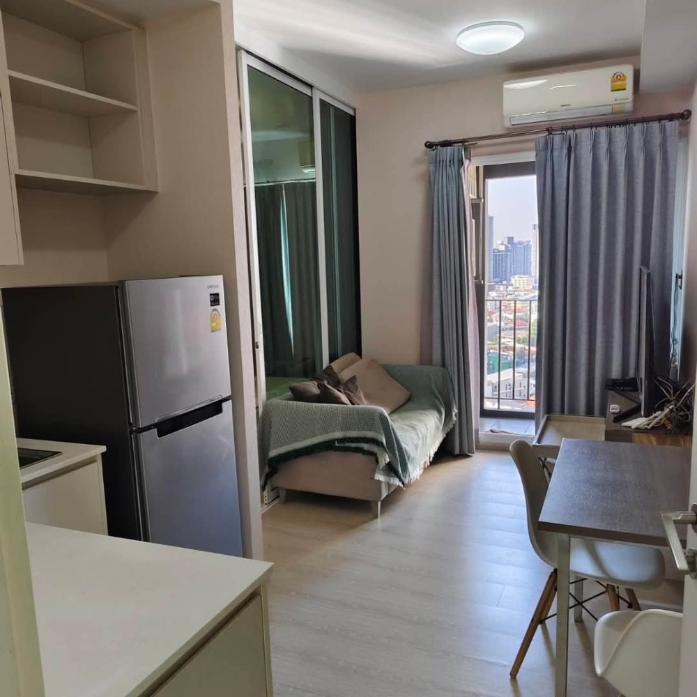 For RentCondoRatchadapisek, Huaikwang, Suttisan : 🍀 Condo Chapter 0NE Eco Ratchada Huai Khwang Near MRT Huai Khwang 1 bed, 30 sqm. Beautiful room with washing machines only 13000-