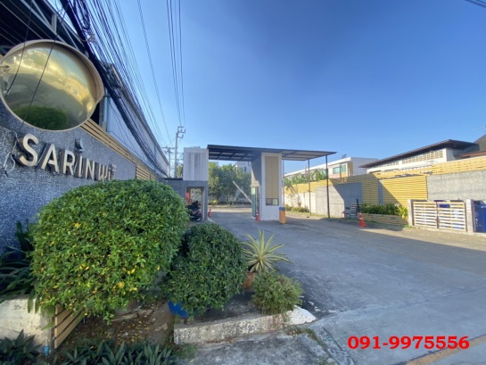 For SaleTownhouseSamut Prakan,Samrong : 3-storey townhome for sale, behind the corner of Sarin Wich, Sukhumvit 107, near Bts Bearing, only 1.5 km, very convenient location, new house, never lived in