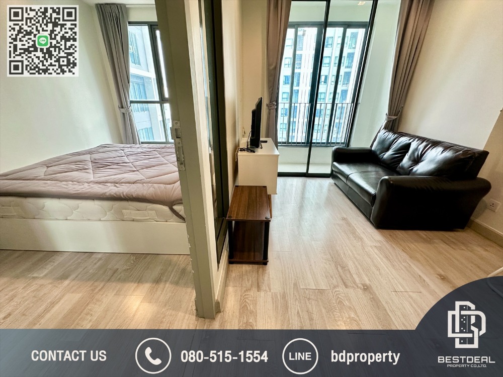 For RentCondoRama9, Petchburi, RCA : BESTDEAL FOR RENT CONDO “Ideo Mobi Rama 9” 1 Bedroom  31 sqm. Special Price 15k/Month Near Phraram Kao 9 MRT Station 80 meters