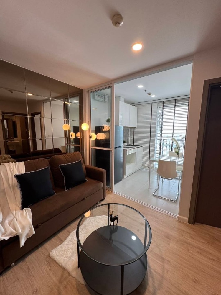 For RentCondoOnnut, Udomsuk : 🍀 Condo for rent, The Base Sukhumvit 77, near BTS, 1 sleeping 1, 30.34 sqm. Beautiful room, full of only 16000-