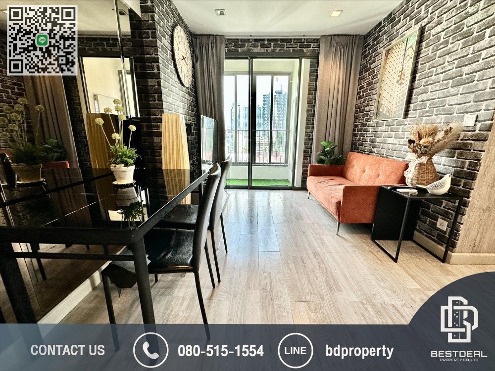 For SaleCondoRama9, Petchburi, RCA : BESTDEAL FOR SELL “Ideo Mobi Rama 9” 2bedroom Duplex 62sqm. Selling Price 7,200,000 Baht .Near Phraram Kao 9 MRT Station 80 meters