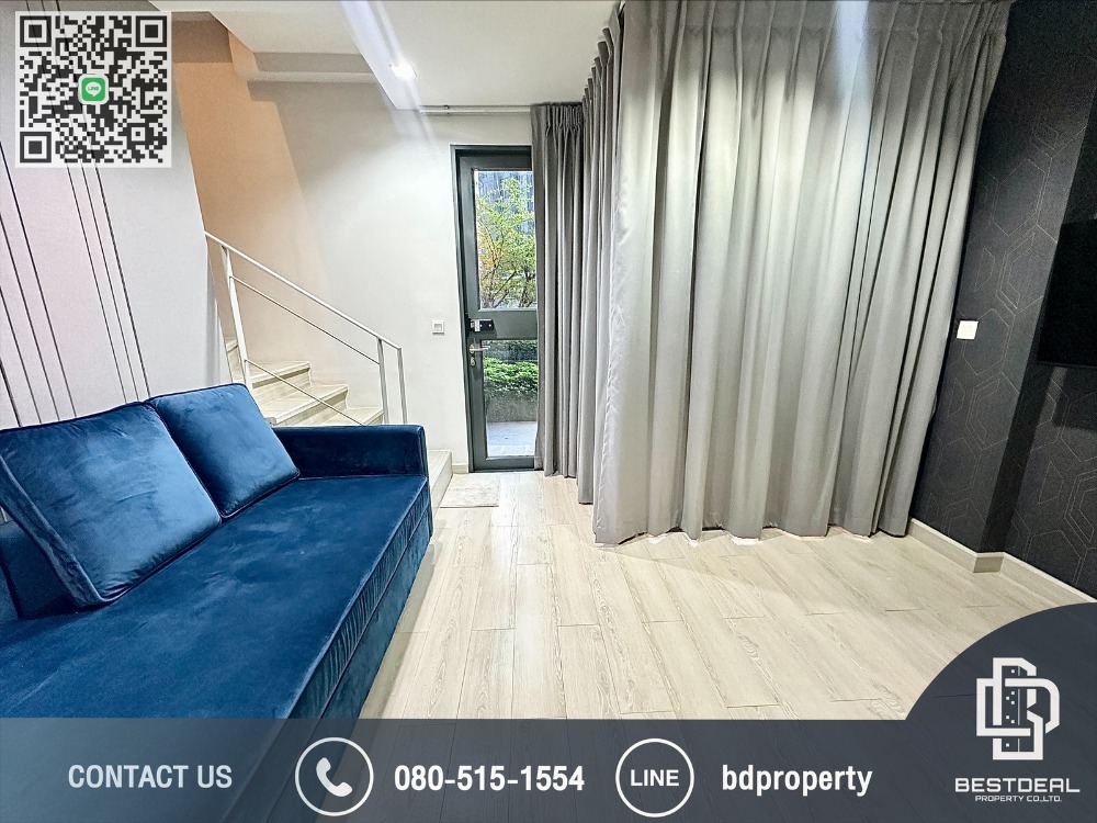 For RentCondoRama9, Petchburi, RCA : Bestdeal FOR RENT CONDO. “Ideo Mobi Rama 9”1bedroom Duplex 45sqm. Rental 25,000 THB /month  Near Phraram Kao 9 MRT Station 80 meters.