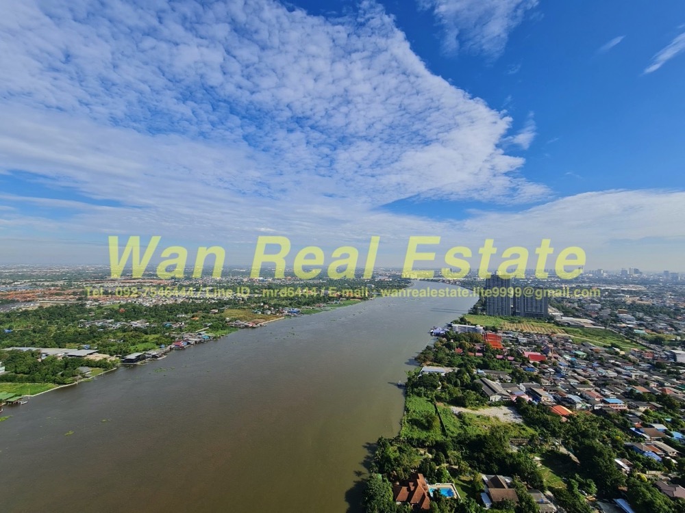 For RentCondoRattanathibet, Sanambinna : For rent, politan aqua, 44th floor, size 31 sq m, river view, Koh Kret. The new room is still still in